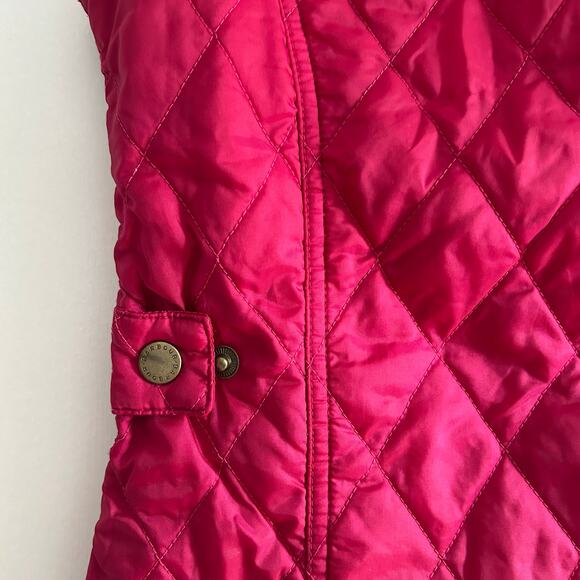 Barbour Women’s Quilted Gilet Vest – Pink – Size US 6 / UK 10 – Diamond Quilt - Picture 9 of 11